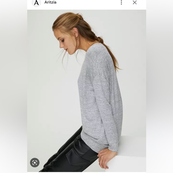 Aritzia Wilfred Free Arizona Salt & Pepper Shirt Size Small - Picture 2 of 6